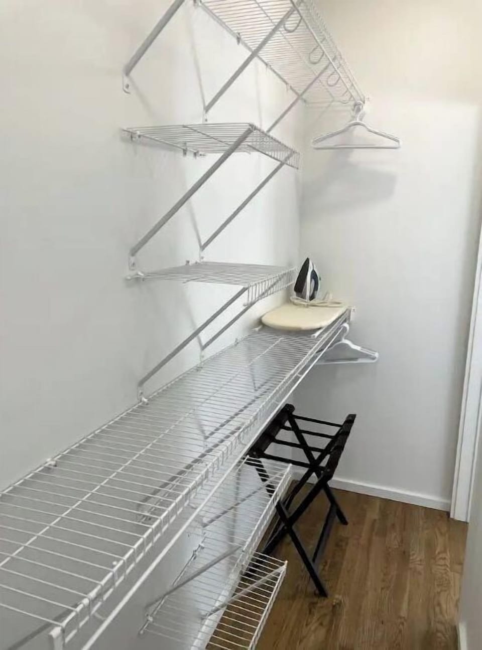 Spacious closet in main bedroom.