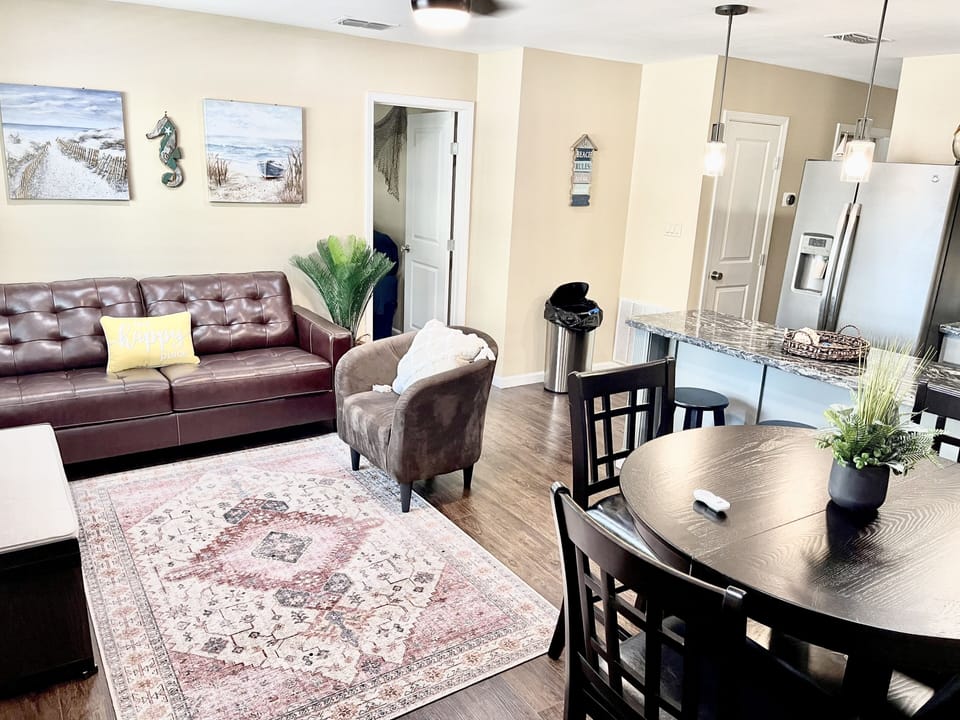 make yourself at home cozy living area.