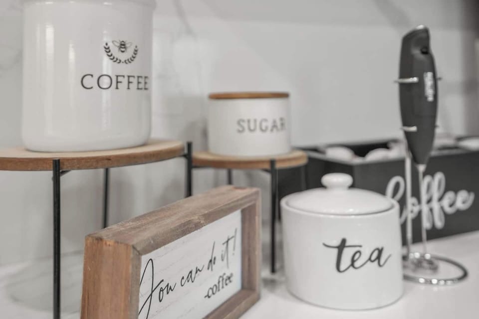 We offer a great selection of coffee and teas- complimentary!