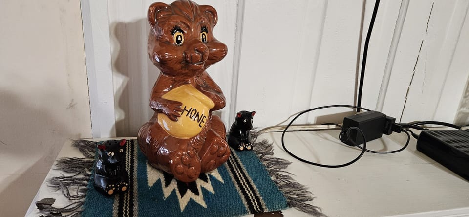 Little bear says, "Come see me."