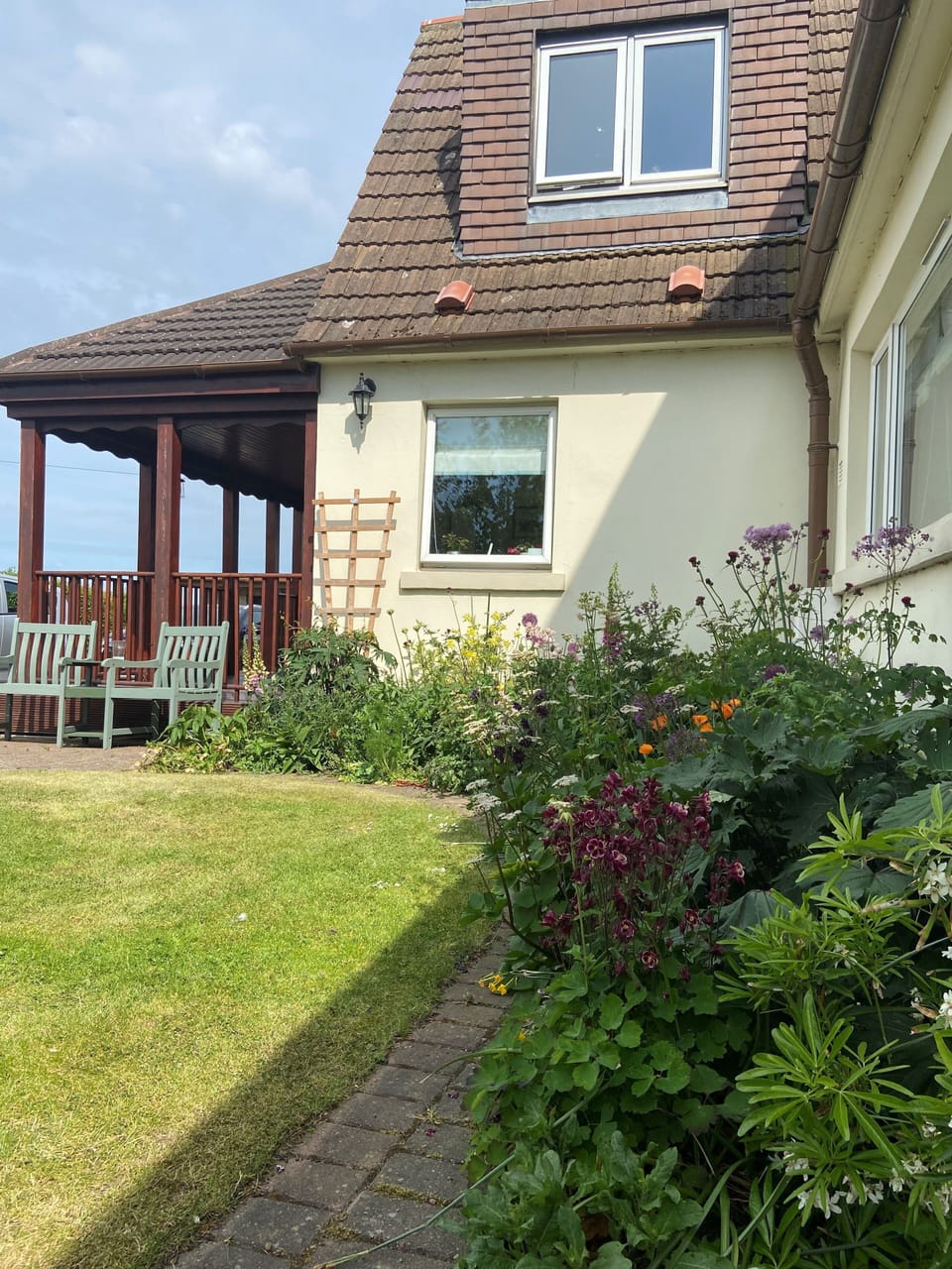 Summer sun in the front garden