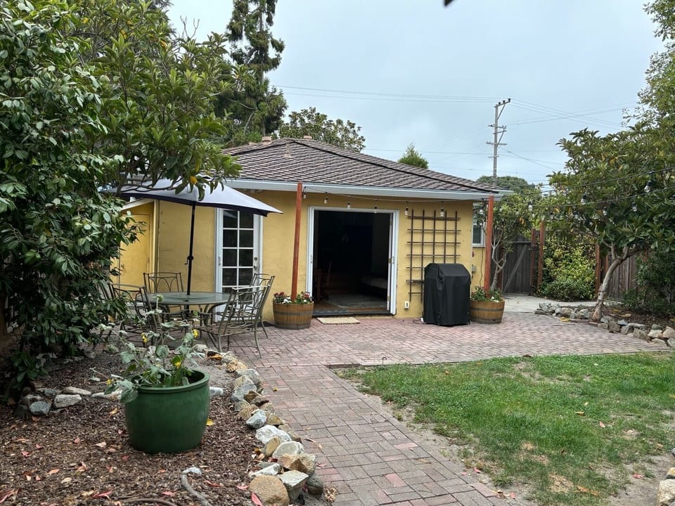 Enjoy the spacious, enclosed backyard.
