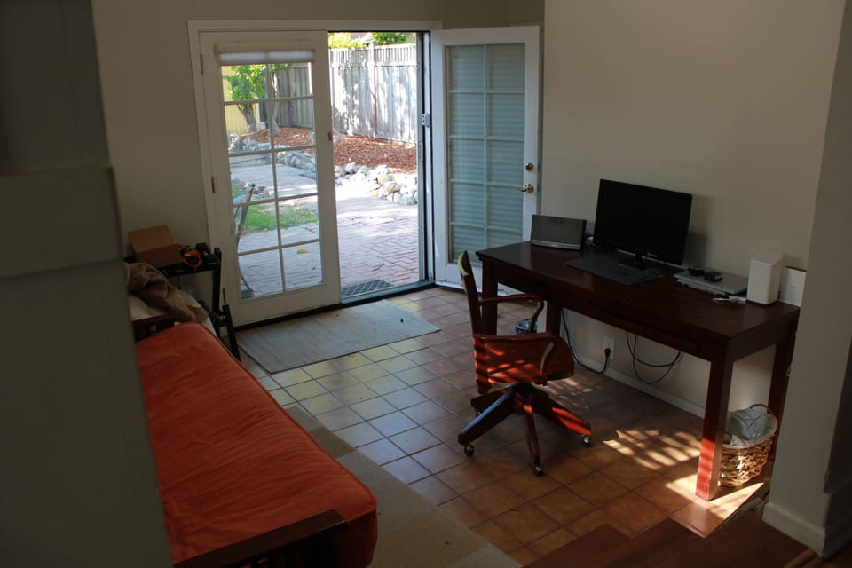 Get some work done in the office or take a nap on the full size futon.
