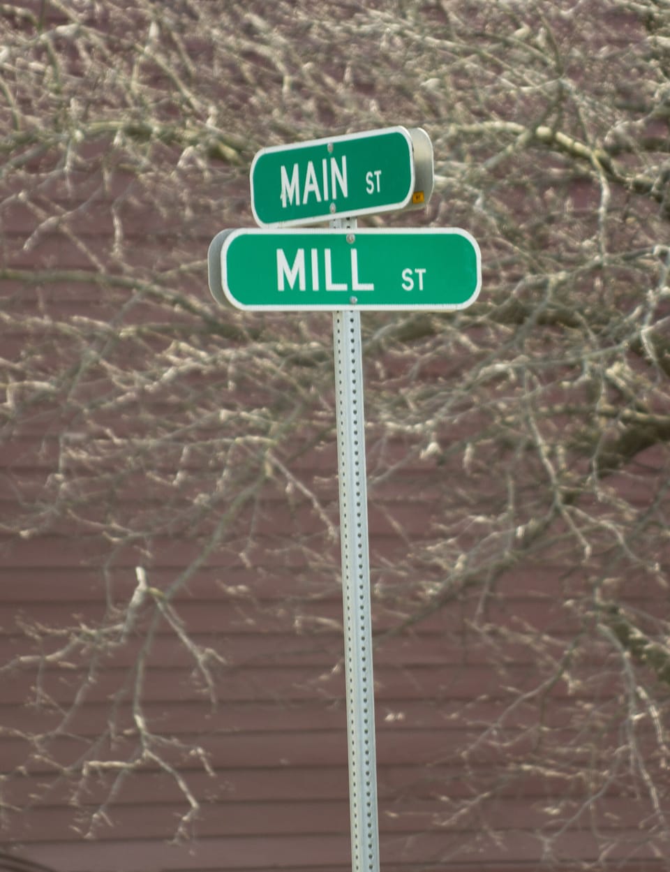 Property is located on the corner of Main St. and Mill St. 