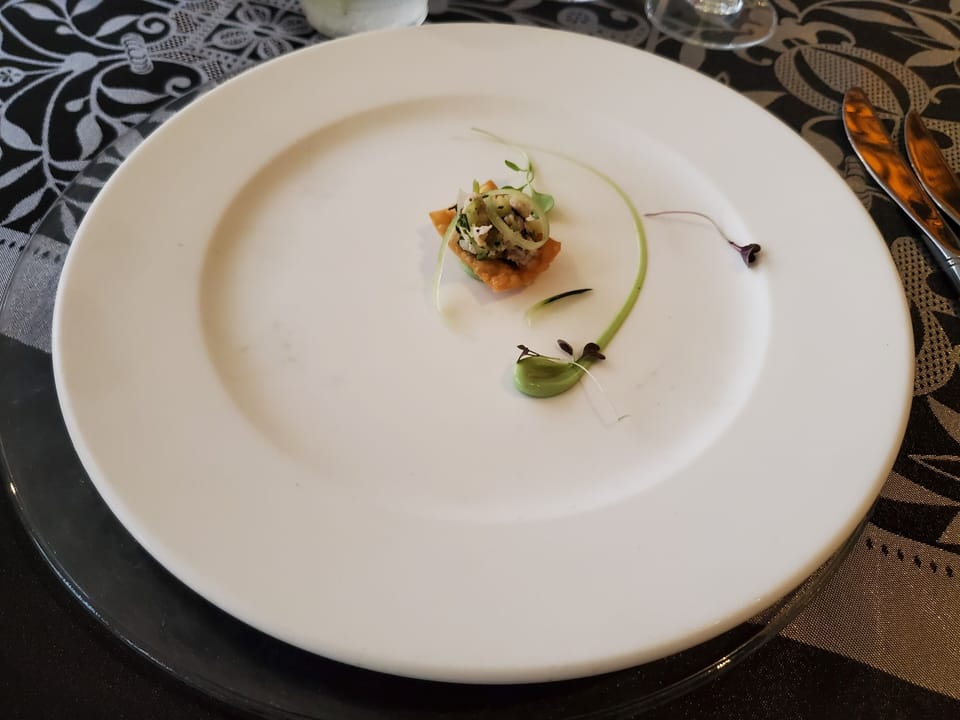 A delicious appetizer at Fellini's, a restaurant at sister resort Rose