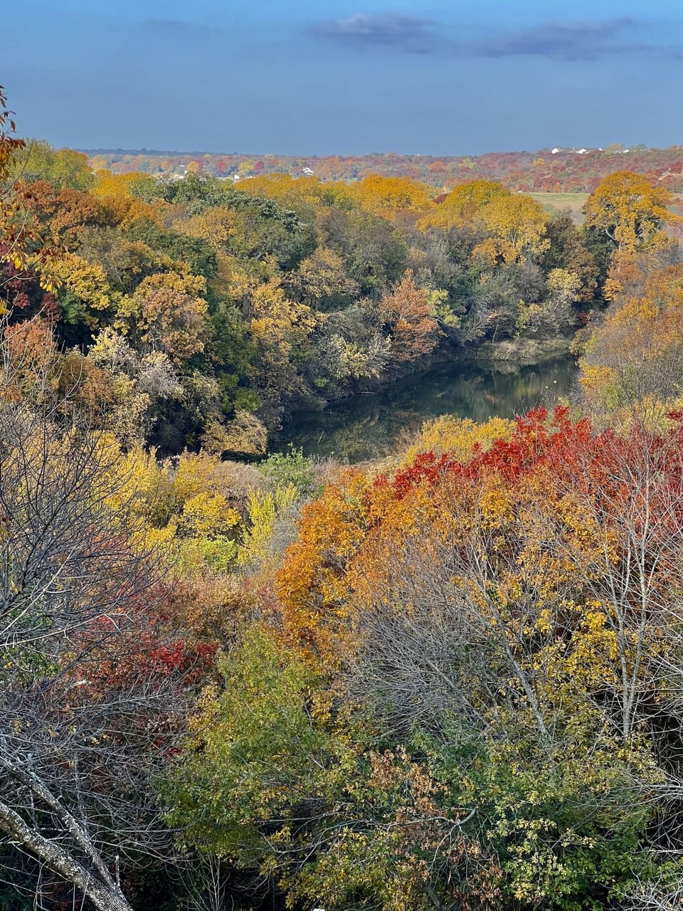 Mountain and river view