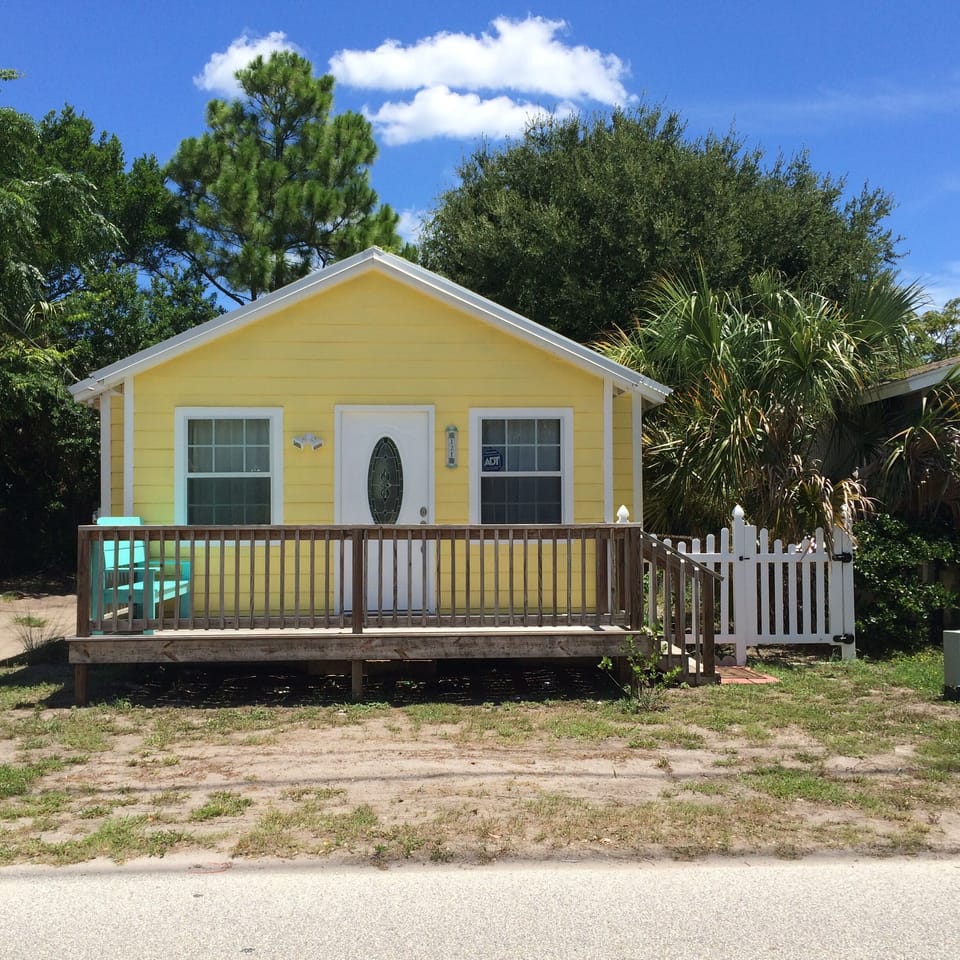Front of property with parking space in front. 