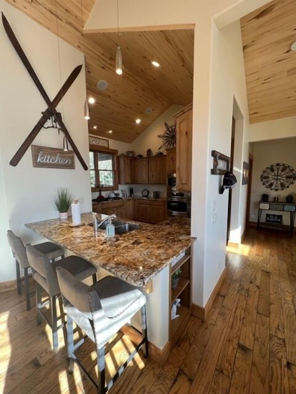Bar area and Kitchen