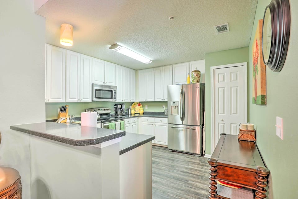 Well-Equipped Kitchen | 2nd-Floor Condo | Access to Community Amenities