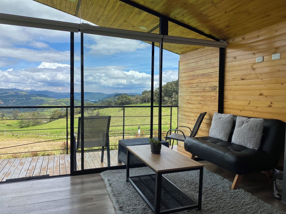 Vista habitación privada Cabaña Caneiros