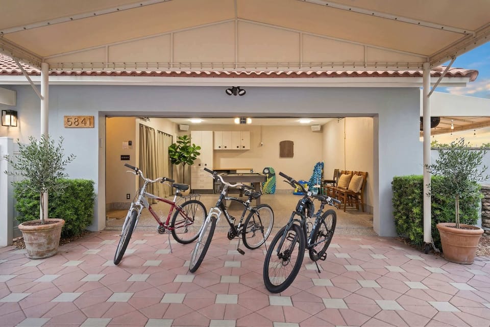 Feel free to use the bikes provided to explore the area. 