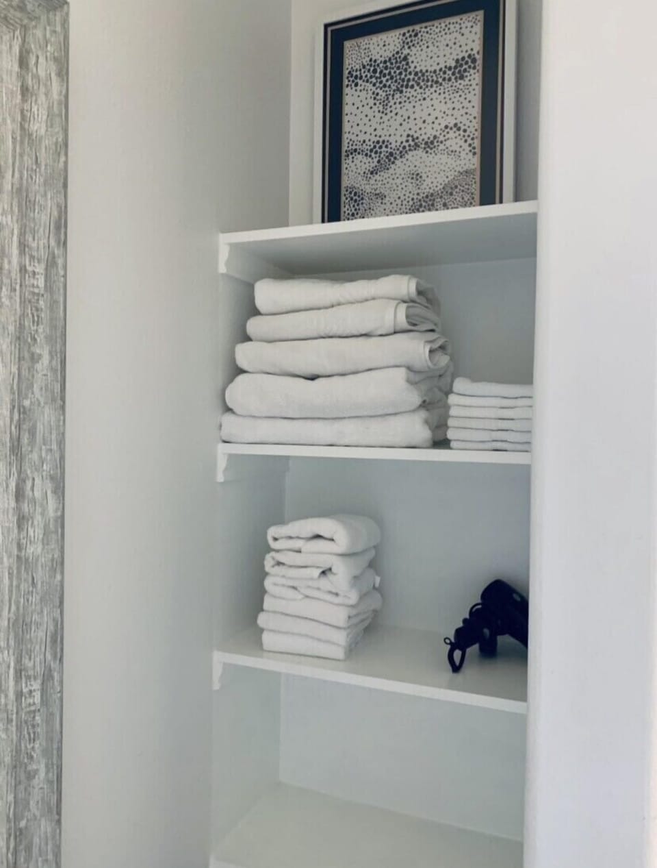 Additional storage for bathroom items 