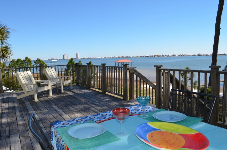 Why dine inside?  The view is even better outside!