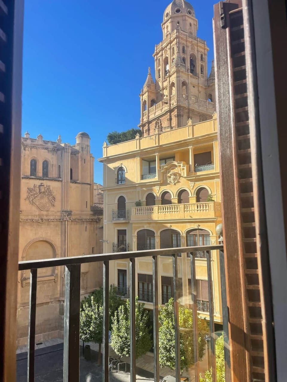 Vista desde el balcón.