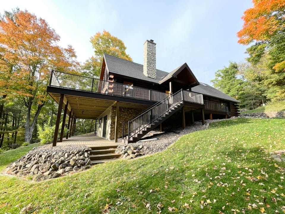A view of our home from the side yard.