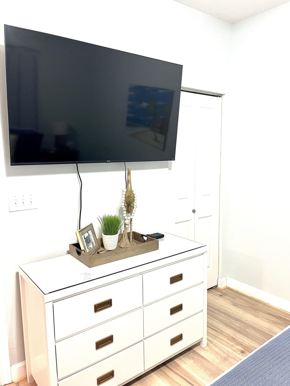 King Bedroom with 55 Inch Smart TV