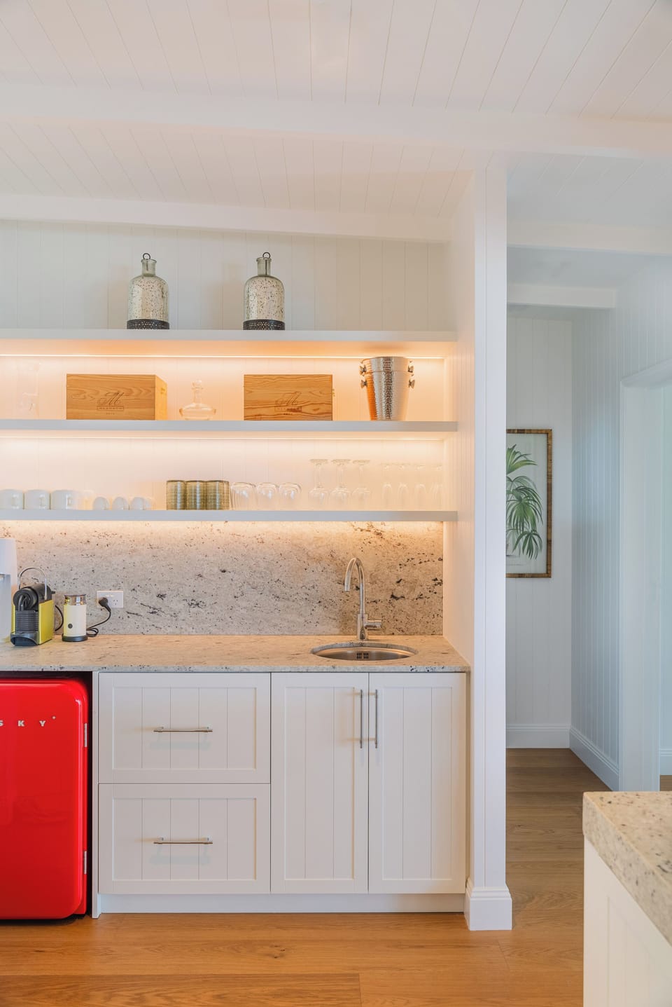 Additional bar fridge with professional Ice Maker