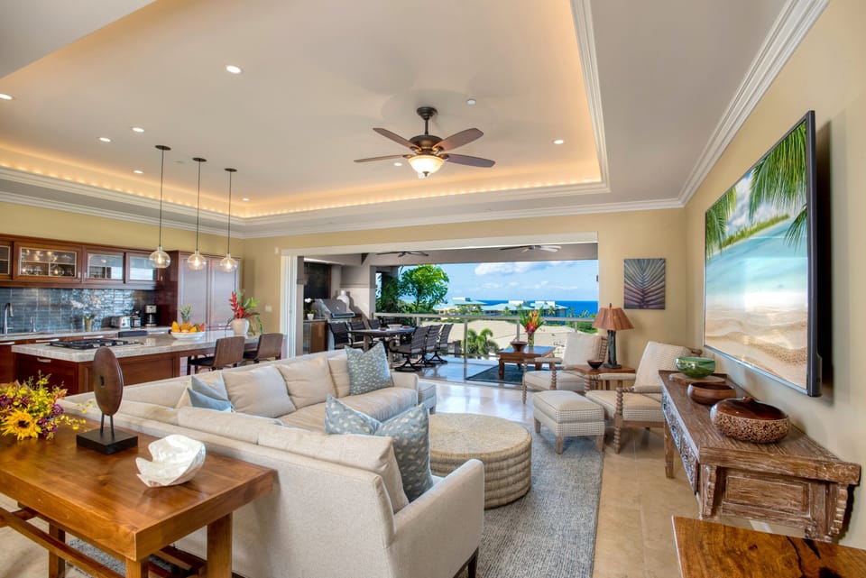 Living Area - Second Floor with Ocean Views