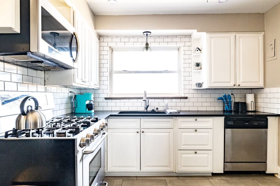 The kitchen has all the cooking essentials