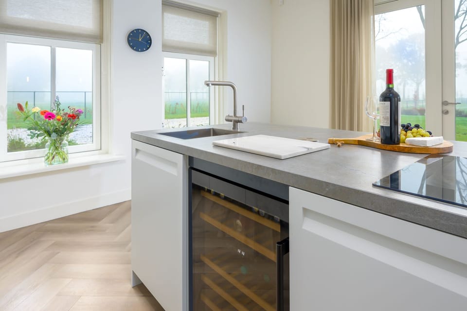 Wine fridge and boiling water tap