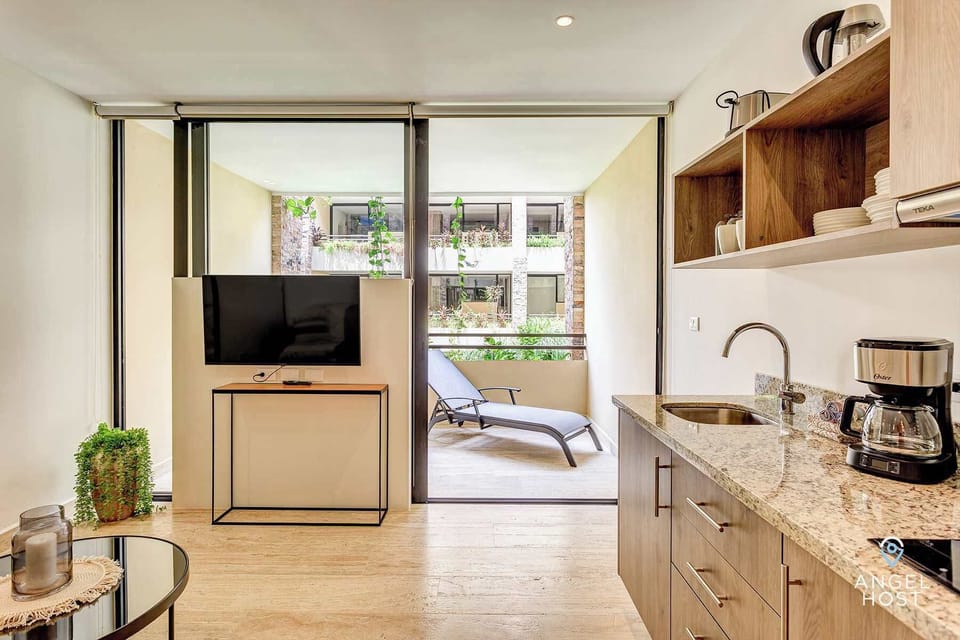 Direct access to your private balcony w/lounge chairs