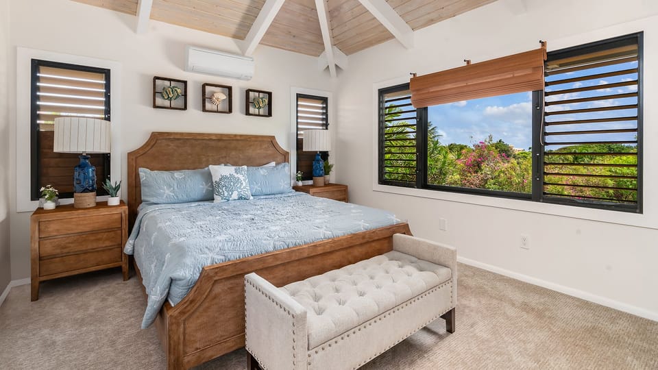 Hale Anueue - Master Bedroom Suite View - Parrish Kauai