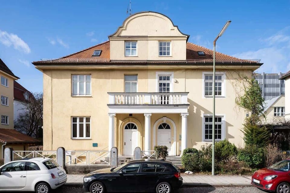 View of the historic villa