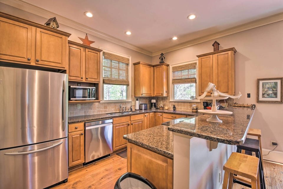 Fully stocked kitchen