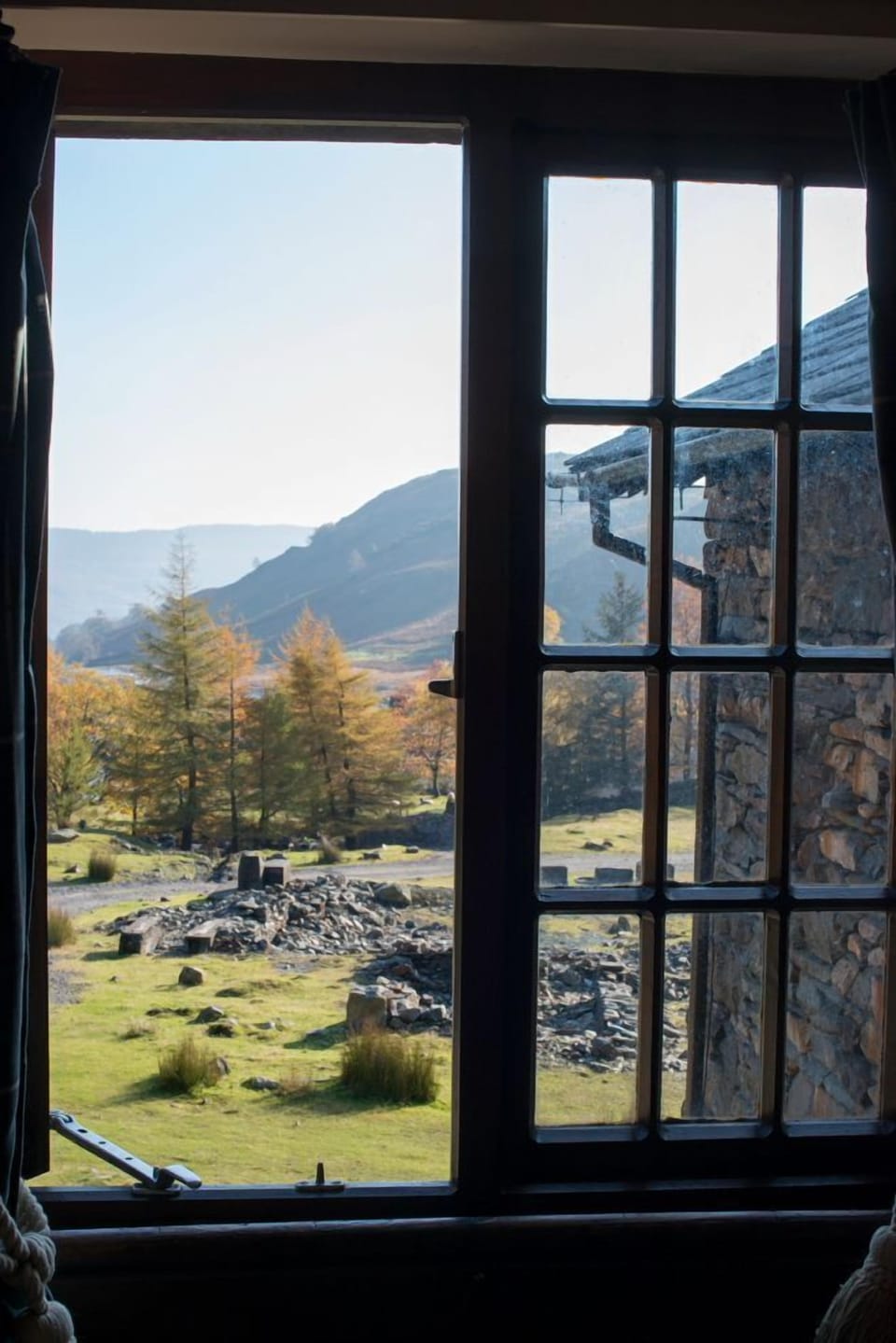 View of Lake District mountains from Sawyers Cottage