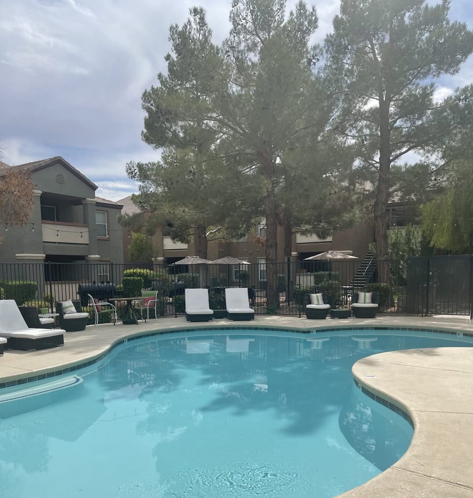 One of two pools