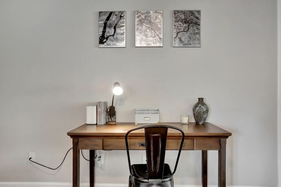 A small workspace, great for WFH!