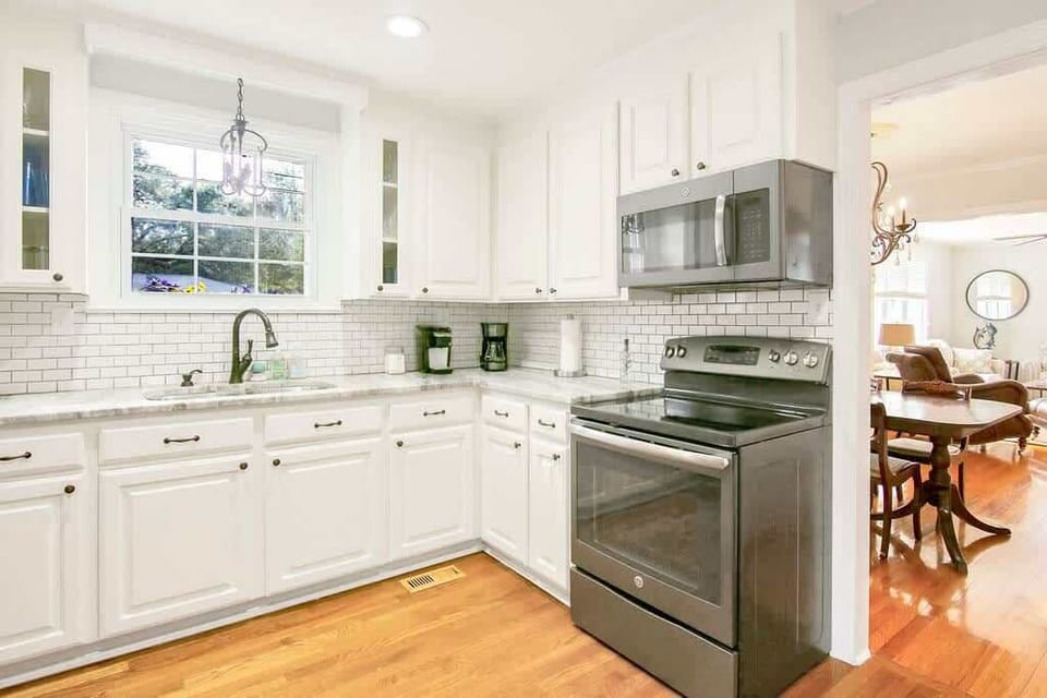 All new stainless steel appliances 