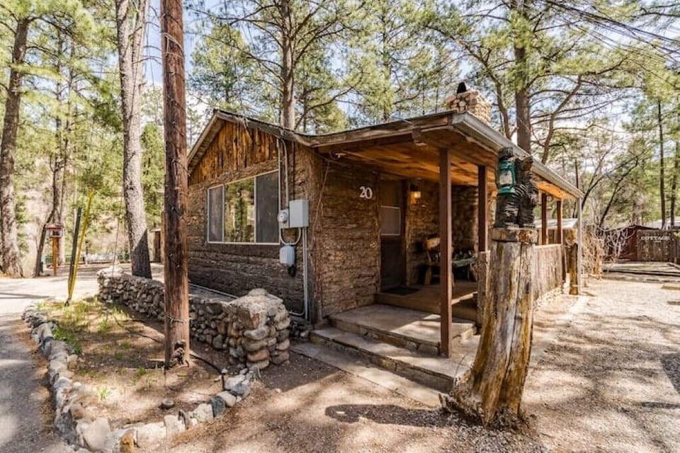 Cabin 20 is a large 2 bedroom 2 bath cabin.