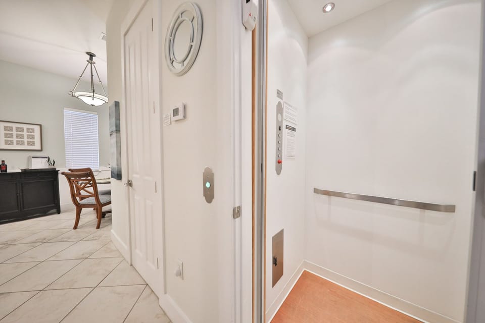 Elevator in the house.