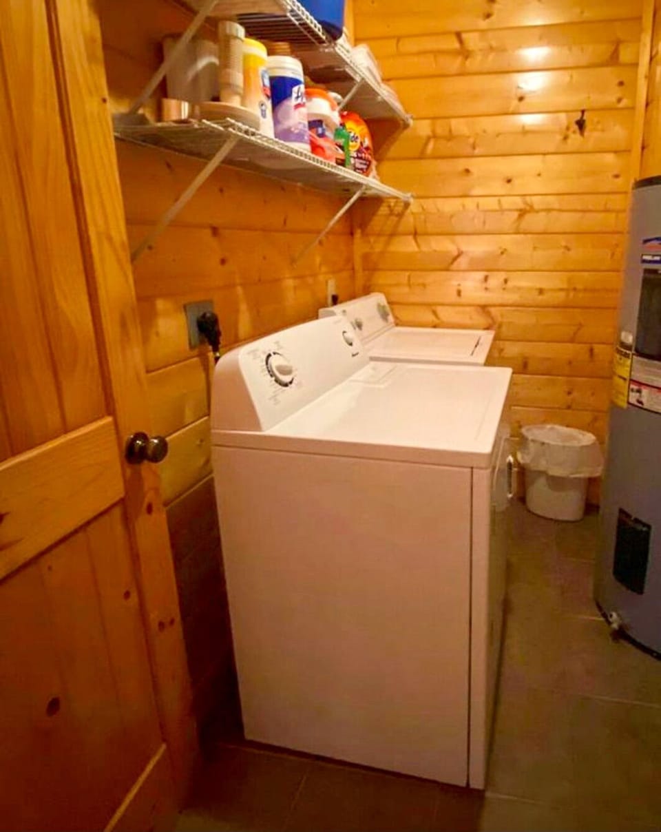 Washer/Dryer located in laundry room in the lower level bedroom.
