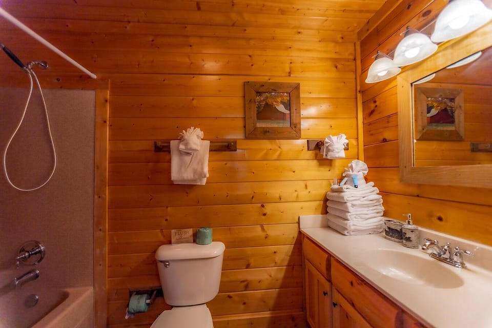 Private bathroom / main level king bedroom
