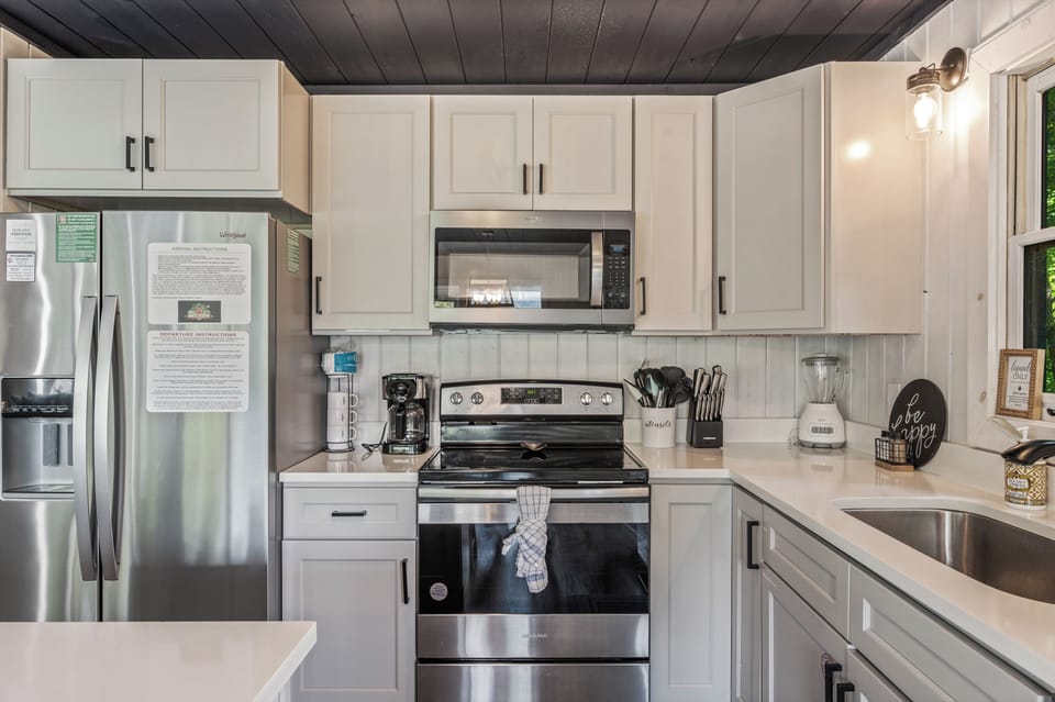 Newly remodeled kitchen with stainless steel
