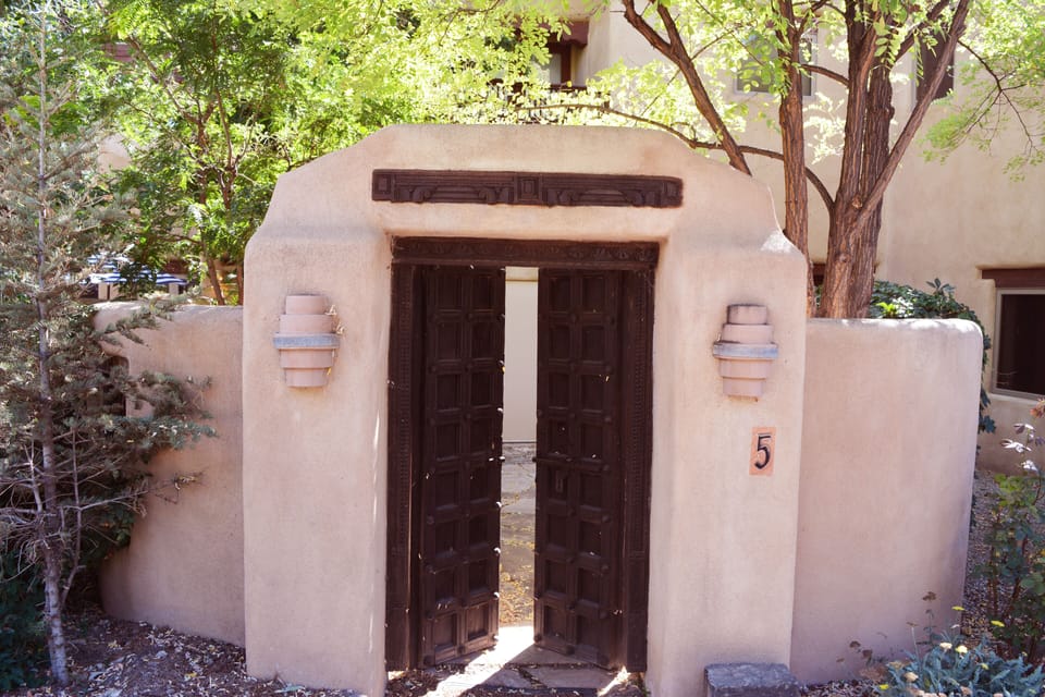Adobe Feliz - Classic Adobe Entrance to Court Yard and Home