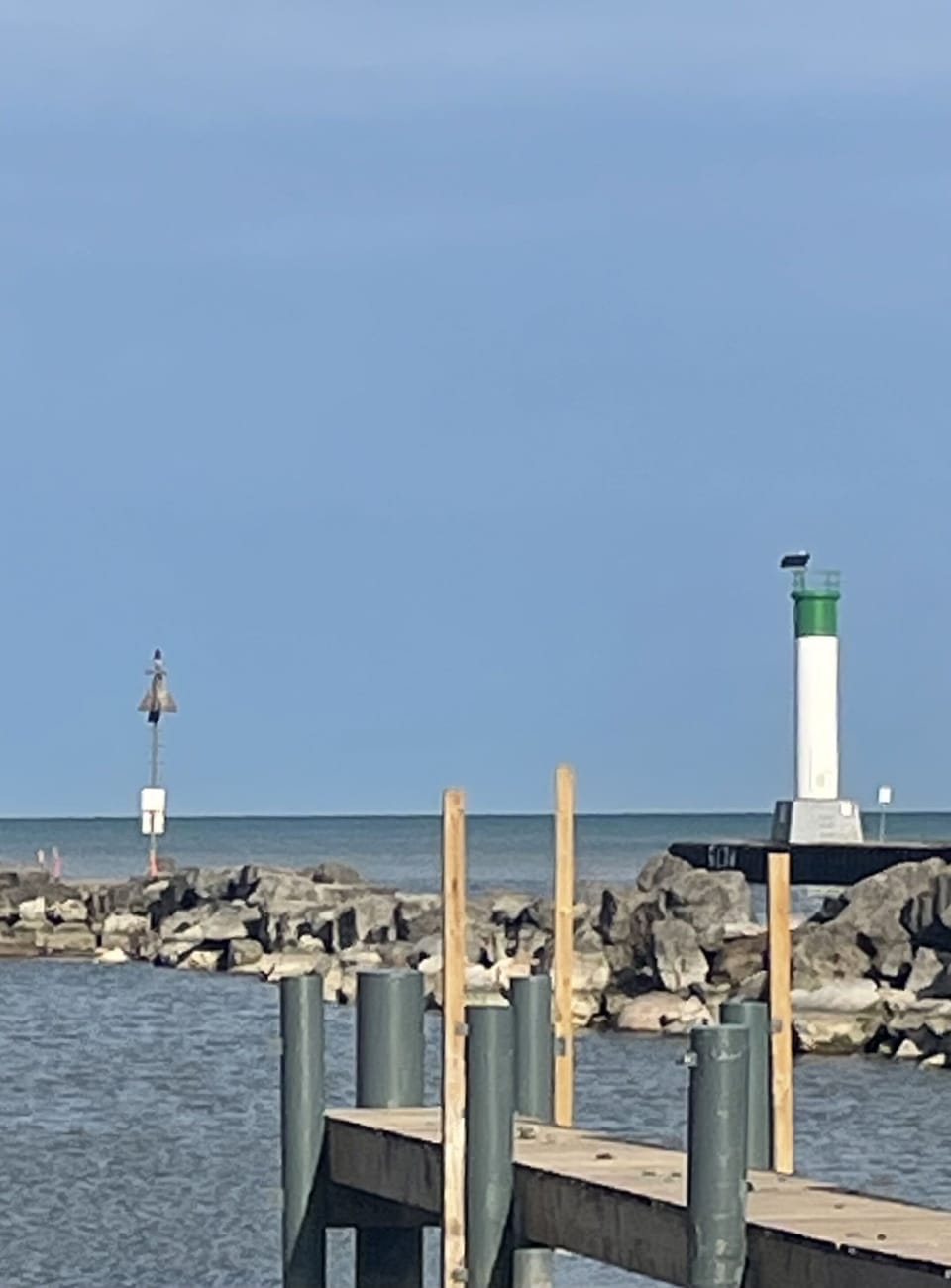 On the south side of the river/cut