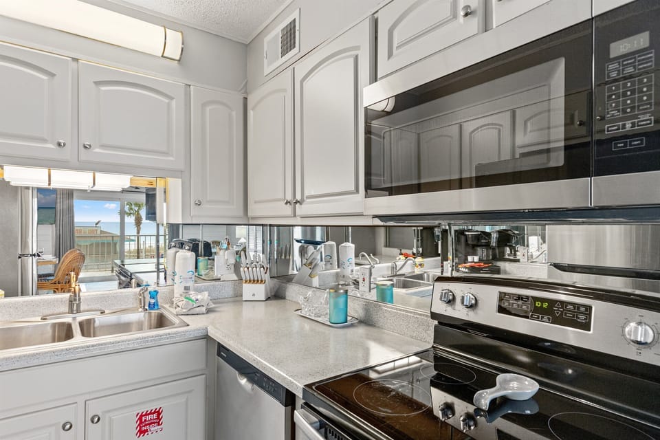 Glass top stove