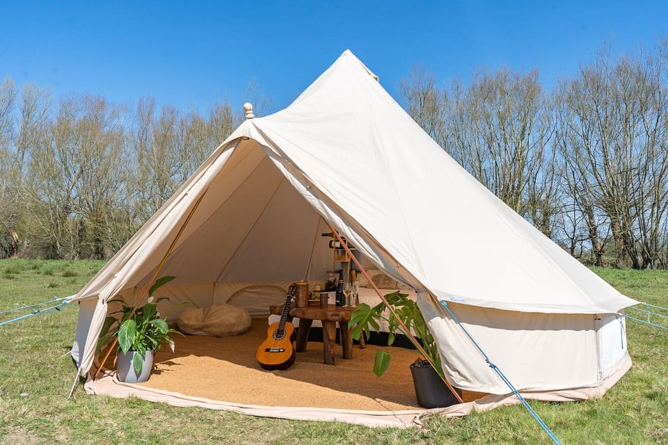 Exterior view of tent