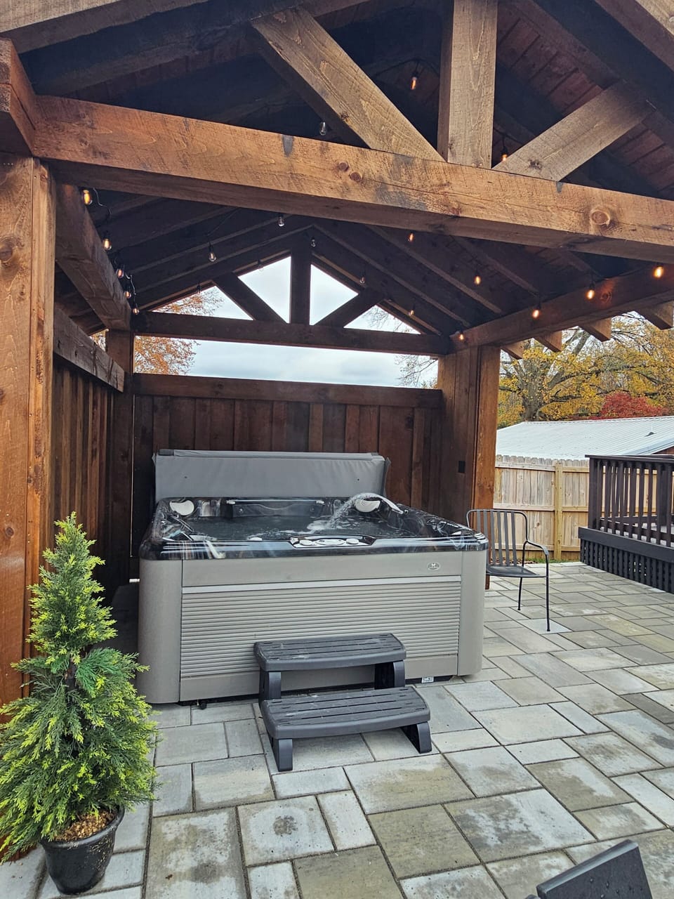 New hot tub up and running Nov 2024