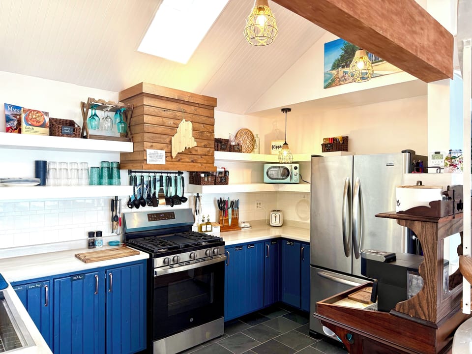 The fully stocked kitchen can assist in creating all your memorable meals