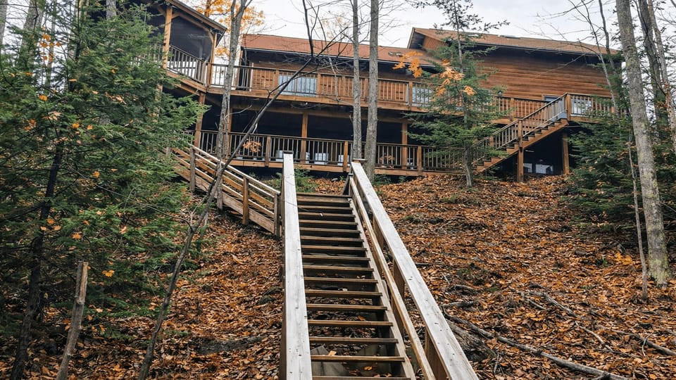 Stair from beach to House