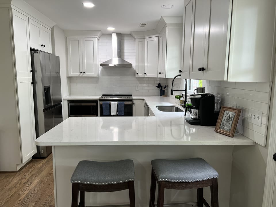 All new appliances and stocked with everything you need to prepare meals.