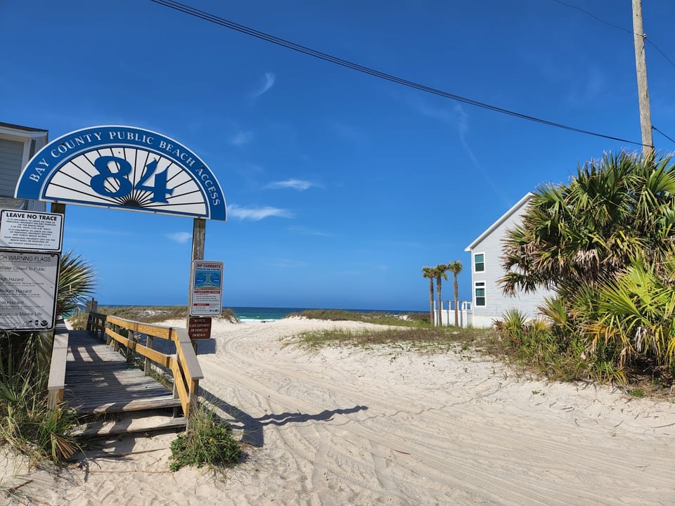 Your beach access, approximately 0.4 miles from the home.