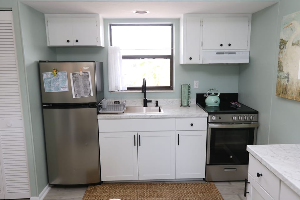 Fully stocked kitchen