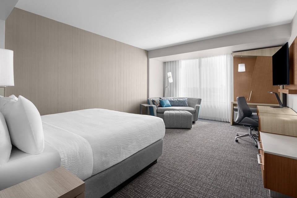 Bedroom. Interior and views may vary based on location and availability