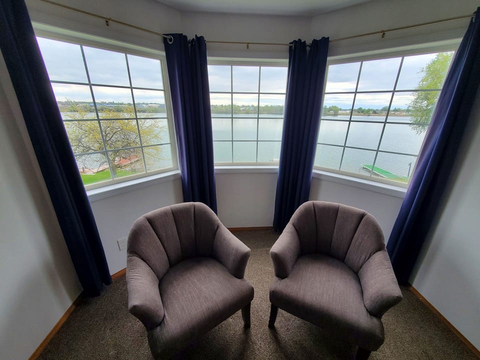 Upstairs Master Bedroom View of the Lake