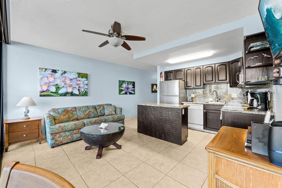 Multi-speed ceiling fan.